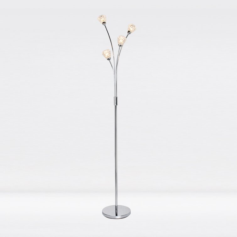 Chrome standard on sale floor lamps